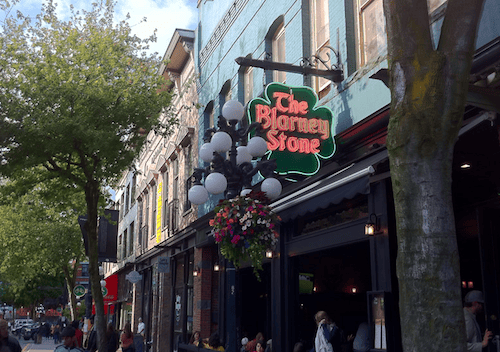 the blarney stone pub in gastown vancouver